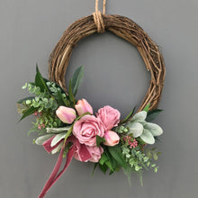 Load image into Gallery viewer, Blush Rose Wreath - Medium - Field & Rose