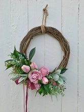 Load image into Gallery viewer, Blush Rose Wreath - Medium - Field & Rose
