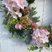 Load image into Gallery viewer, Pink Hydrangea Wreath - Large - Field &amp; Rose
