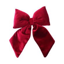 Load image into Gallery viewer, Padded Velvet Bow with clip
