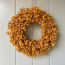 Load image into Gallery viewer, Golden Gypsophila Wreath - Field &amp; Rose
