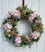 Load image into Gallery viewer, Pink Hydrangea Wreath - Large - Field &amp; Rose
