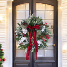 Load image into Gallery viewer, Winter Blossom &amp; Bells Wreath
