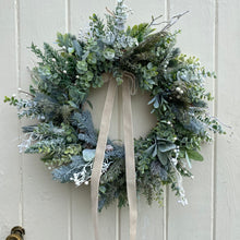 Load image into Gallery viewer, Christmas Frosted Foliage Wreath - Field &amp; Rose
