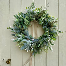 Load image into Gallery viewer, Christmas Frosted Foliage Wreath - Field &amp; Rose
