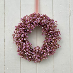 Mini Pink Gypsophila Wreath - Field & Rose