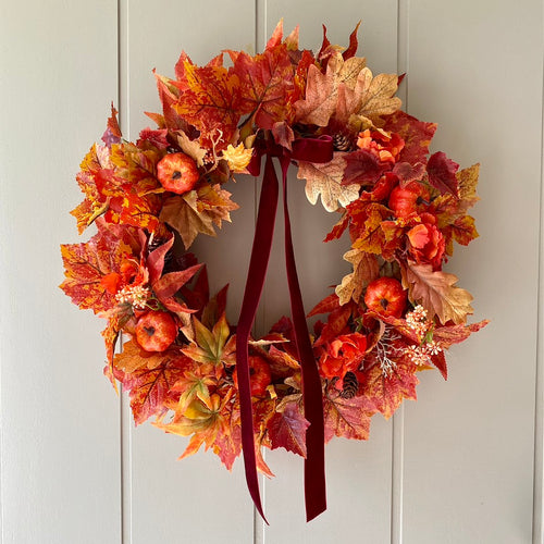 Autumn Pumpkin Patch Wreath - Medium - Field & Rose