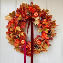 Load image into Gallery viewer, Autumn Pumpkin Patch Wreath - Medium - Field &amp; Rose
