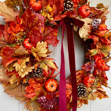Load image into Gallery viewer, Autumn Pumpkin Patch Wreath - Medium - Field &amp; Rose
