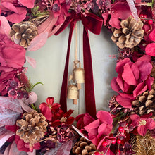 Load image into Gallery viewer, Burgundy Bells Wreath - Field &amp; Rose
