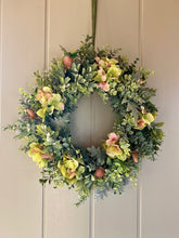 Load image into Gallery viewer, Hydrangea &amp; Wildflowers Wreath
