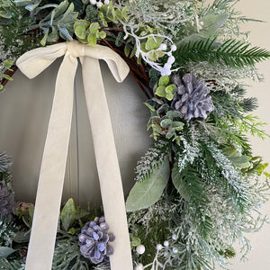 Christmas Frosted Foliage - Medium - Field & Rose