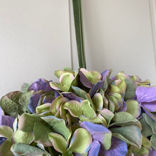 Load image into Gallery viewer, Silk Purple &amp; Green Hydrangea Wreath - Field &amp; Rose
