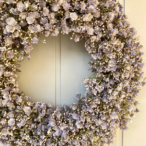 Lilac Gypsophila Wreath