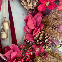 Load image into Gallery viewer, Burgundy Bells Wreath - Field &amp; Rose
