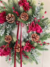 Load image into Gallery viewer, Mini Christmas Hydrangea Wreath
