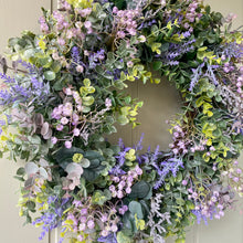 Load image into Gallery viewer, Eucalyptus &amp; Lavender Wreath
