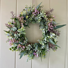 Load image into Gallery viewer, Greenery &amp; Wildflower Wreath - Medium - Field &amp; Rose
