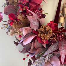 Load image into Gallery viewer, Burgundy Bells Wreath - Field &amp; Rose
