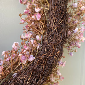 Pink Gypsophila Wreath - Large
