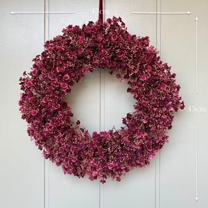 Ruby Gypsophila Wreath - Field & Rose