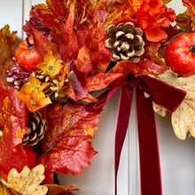 Load image into Gallery viewer, Autumn Pumpkin Patch Wreath - Medium - Field &amp; Rose
