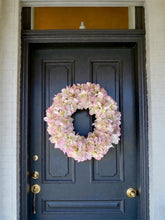 Load image into Gallery viewer, Silk Pink Hydrangea Wreath - Field &amp; Rose
