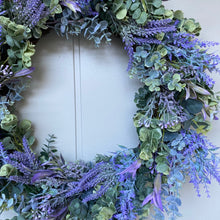 Load image into Gallery viewer, Greenery &amp; Lavender Wreath - Large - Field &amp; Rose
