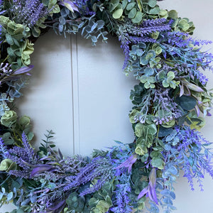 Greenery & Lavender Wreath - Large - Field & Rose