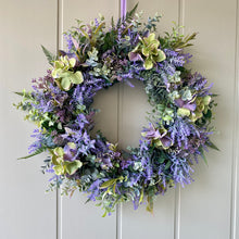 Load image into Gallery viewer, Hydrangea &amp; Lavender Wreath
