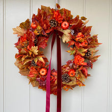 Load image into Gallery viewer, Autumn Pumpkin Patch Wreath - Medium - Field &amp; Rose
