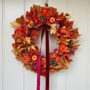 Autumn Pumpkin Patch Wreath - Medium - Field & Rose