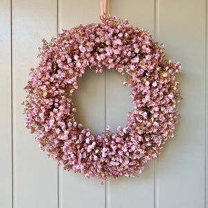 Pink Gypsophila Wreath - Large