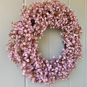 Pink Gypsophila Wreath - Large