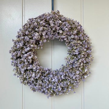 Lilac Gypsophila Wreath
