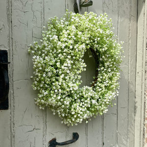 White Wildflower Wreath