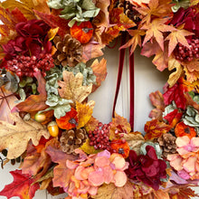 Load image into Gallery viewer, Autumn Pumpkin Patch Wreath - Field &amp; Rose
