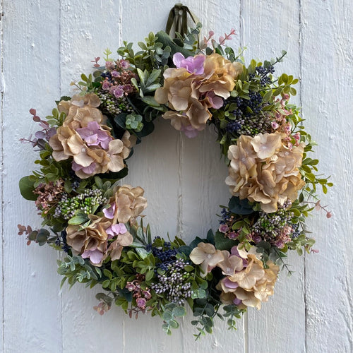 Hydrangea & Boxwood Wreath - Field & Rose