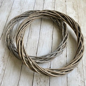 Grey Willow Wreath Base 40cm