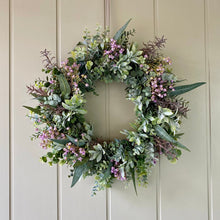 Load image into Gallery viewer, Greenery &amp; Wildflower Wreath - Medium - Field &amp; Rose
