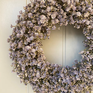 Lilac Gypsophila Wreath