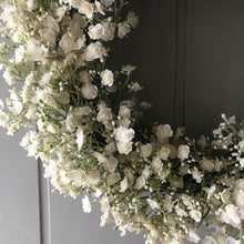 Load image into Gallery viewer, White Gypsophila Wreath - Field &amp; Rose
