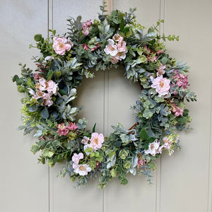 Pink Cherry Blossom Wreath