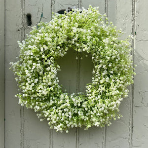 White Wildflower Wreath