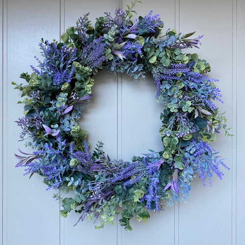 Greenery & Lavender Wreath - Large - Field & Rose