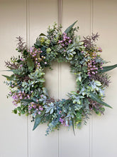 Load image into Gallery viewer, Greenery &amp; Wildflower Wreath - Medium - Field &amp; Rose
