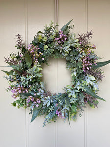 Greenery & Wildflower Wreath - Medium - Field & Rose