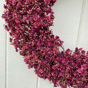 Ruby Gypsophila Wreath - Large