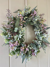 Load image into Gallery viewer, Greenery &amp; Wildflower Wreath - Medium - Field &amp; Rose

