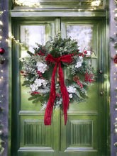 Load image into Gallery viewer, Winter Blossom &amp; Bells Wreath
